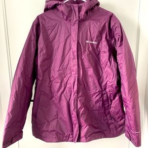 Columbia lined rain jacket